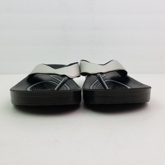 Aerothotic Pearly Fume Womens Size EU 39 US 8 Black Silver Flip Flop Sandals - Picture 6 of 11